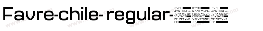 Favre-chile- regular字体转换